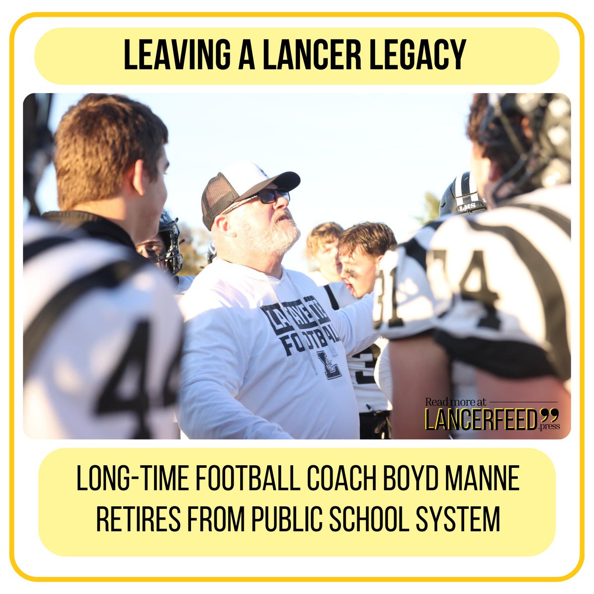 Whether guiding the Lancers on the gridiron or teaching in the classroom, Manne’s presence was a constant bright spot in the Lafayette community...

read more at lancerfeed.press/features/2025/…

#connectedlancer