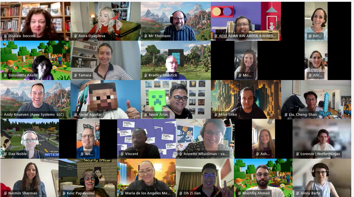MrCoachK15's tweet image. Still relishing after connecting with so many brilliant Minecraft Education Ambassadors this week! This community is everything with a common focus to empower and build a better world through the power of play! ⛏️💚🌐
Come learn from them! ✨aka.ms/mcteachersloun…
#MinecraftEdu