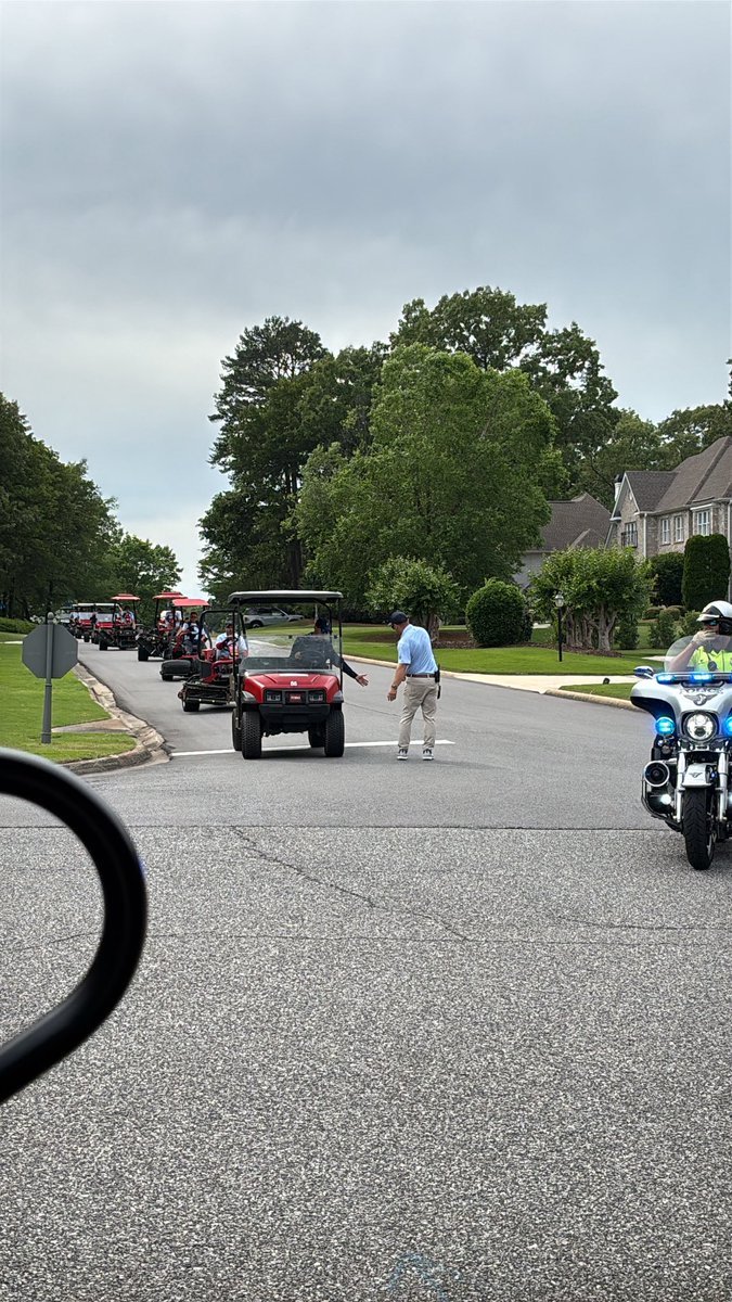 Travis Cook (@gcscook) on Twitter photo Afternoon shift <a href="/RegionsTrad/">Regions Tradition presented by Coca-Cola</a> has begun! Thank you to <a href="/HooverPD/">Hoover Police Dept</a> for the escort this week!
<a href="/carsongarrett18/">Carson Ray Garrett</a>
<a href="/greystonegcc/">Greystone Golf & CC</a>
<a href="/ChampionsTour/">PGA TOUR Champions</a> Afternoon shift <a href="/RegionsTrad/">Regions Tradition presented by Coca-Cola</a> has begun! Thank you to <a href="/HooverPD/">Hoover Police Dept</a> for the escort this week!
<a href="/carsongarrett18/">Carson Ray Garrett</a>
<a href="/greystonegcc/">Greystone Golf & CC</a>
<a href="/ChampionsTour/">PGA TOUR Champions</a>