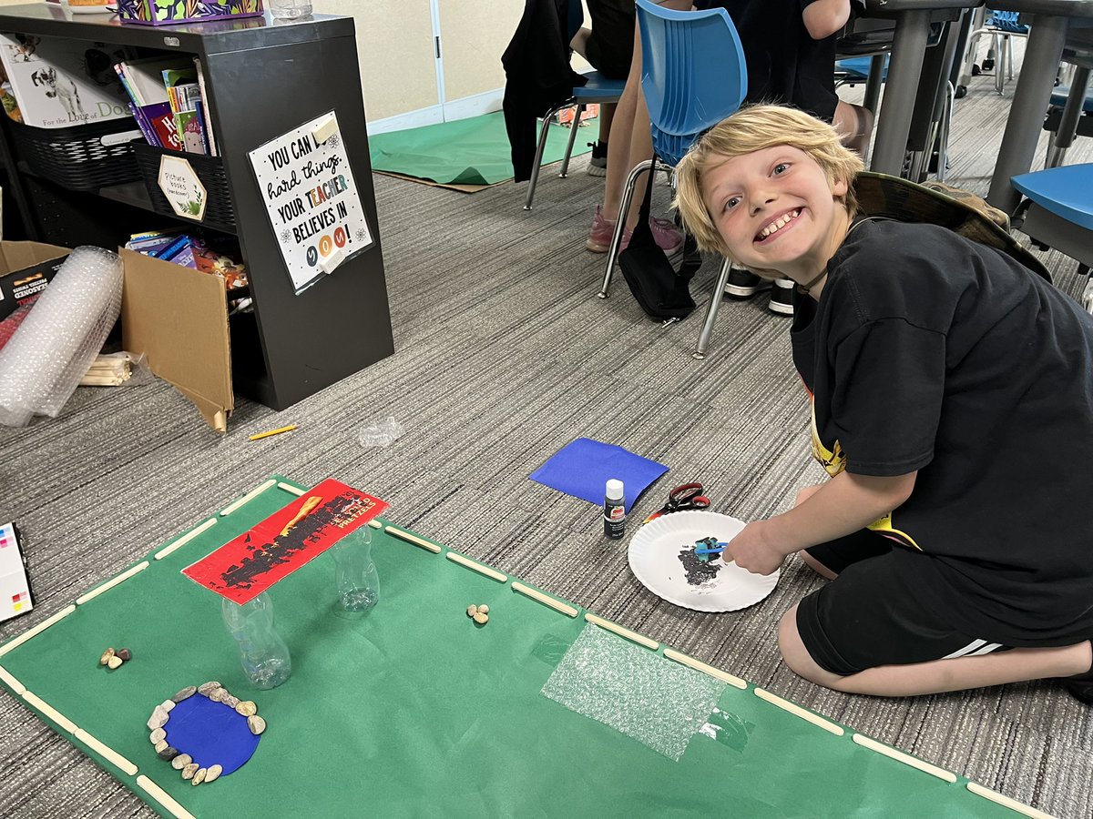 katetepp's tweet photo. STEM in action with our mini-golf hole construction. The engagement, collaboration, and creativity as students work through the EDP is so rewarding to see. We can’t wait to see the final products! #PurdueSTEM #Owatonnaproud https://t.co/0sfSJHXUHG