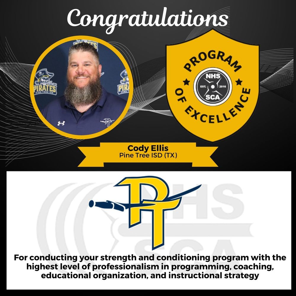 Pine Tree ISD Coach Cody Ellis Receives National Recognition ptisd.org/o/phs/article/…