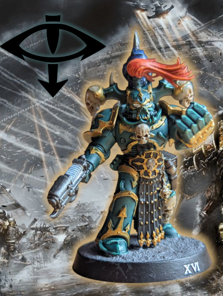 WomanVsMinis's tweet photo. Day 16: XVI Legion Luna? Horus? Black? These guys need therapy and hugs. Daddy loves you. #warhammer40kpainting #MayDays2025 https://t.co/eiE2J0aceX