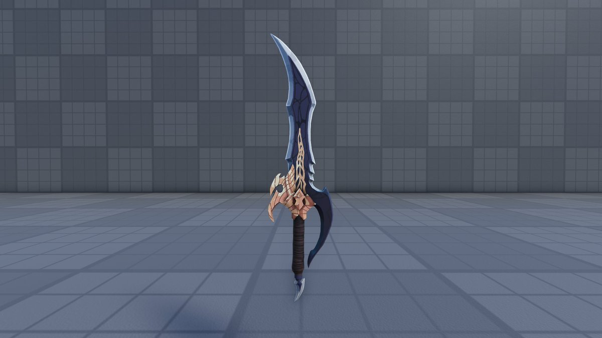 Don't usually do handpainted/anime look but wanted to try and achieve that with this piece. Looks great in studio too. 2.9k tris
#RobloxDevs #RobloxDev #robloxugc #SoloLeveling