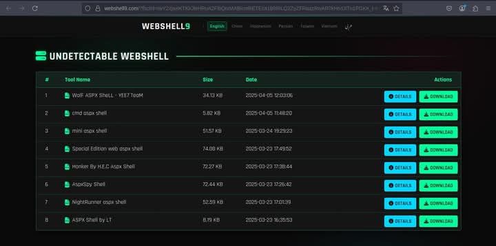 Undetectable WebShell  webshell9.com