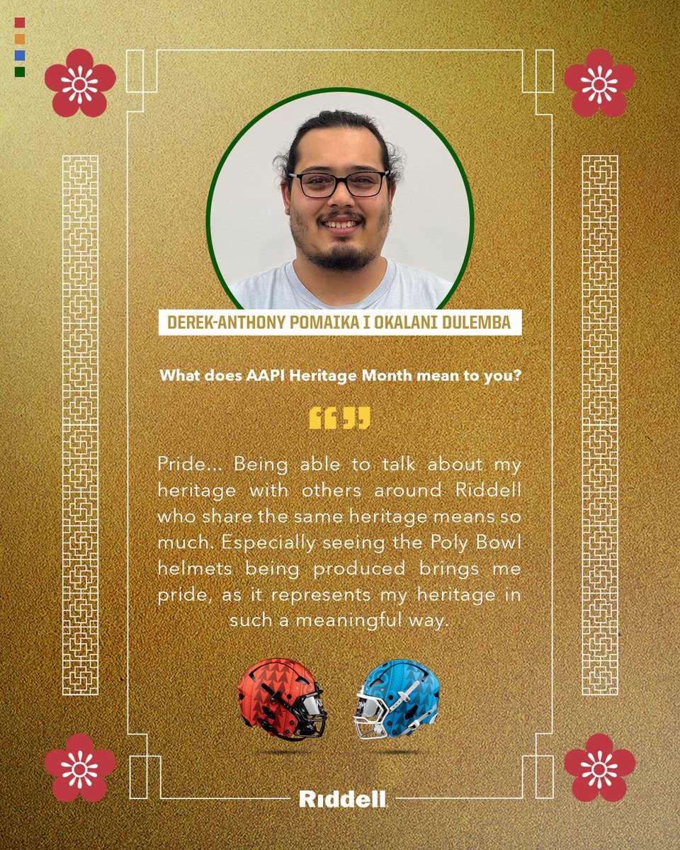 In celebration of Asian American and Pacific Islander Heritage Month, Riddell highlights the culture and contributions of Asian Americans and Pacific Islanders throughout our history. Hear from Opening Team Lead, Derek-Anthony Pomaika I Okalani Dulemba, on what this month means