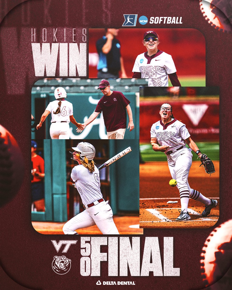 Game One WIN 👏

#Hokies🥎