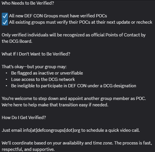 t0x0pg's tweet image. Hey @defcongroups @defcon @AletheDenis stop acting brand new. Even this one message is 100% untrustworthy-is there no stored data, or is the stored data only shared with "the board"? Will the board also share their PII/ID with each group POC? Leave this BS in the corporate world.