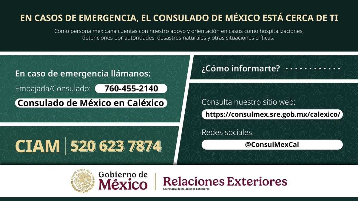 Consulado de México en Caléxico tweet media
