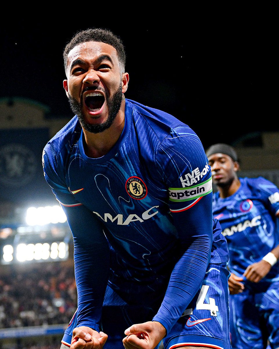footballontnt's tweet photo. Chelsea were on the verge of dropping points in the race for Champions League football...

Until Reece James stepped up with a world class assist for the winner. 

A true captains performance 🫡 https://t.co/Otd3ll77HZ