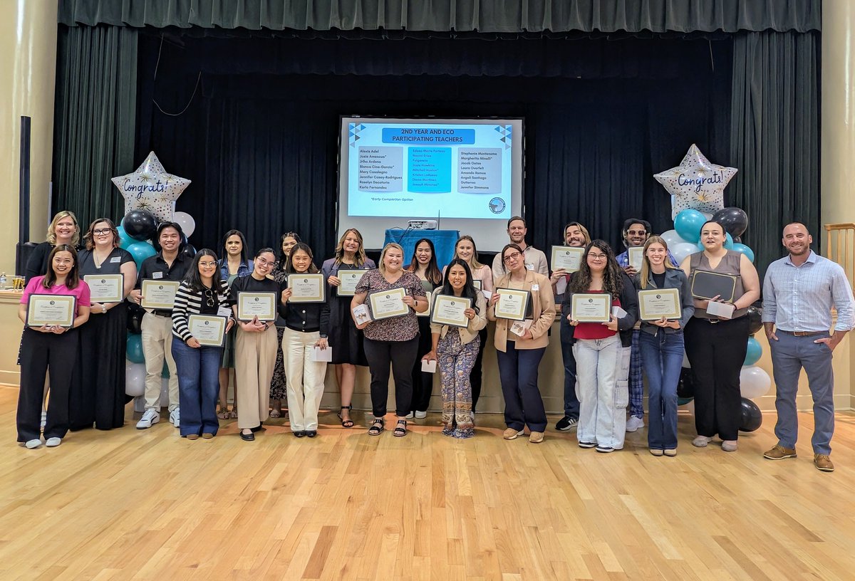 SBCOE95023's tweet photo. Congratulations SBCOE Teacher Induction Participating Teachers! 32 teachers finished year 1 and 23 completed year 2 and will receive their CA Clear Credential. Thank you also to our  Induction Coaches &amp; Program Advisors for your support of new teachers! #sbcoeEducates https://t.co/WQ3sdstUbP