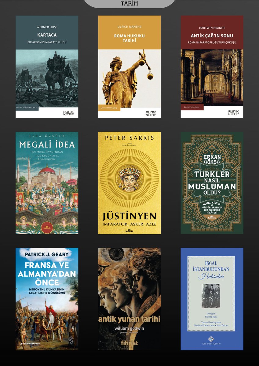Tarih kategorisinde yeni çıkan kitaplar.