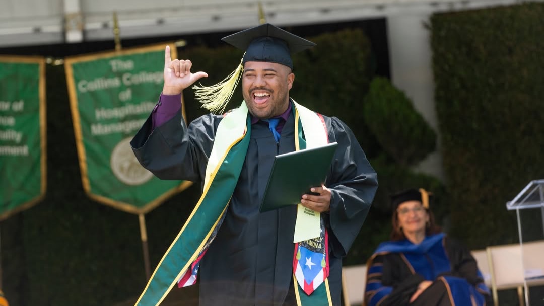 calpolypomona's tweet image. Alumni status: unlocked 🔓
Enjoy this moment, Collins College of Hospitality Management! #CPPgrad