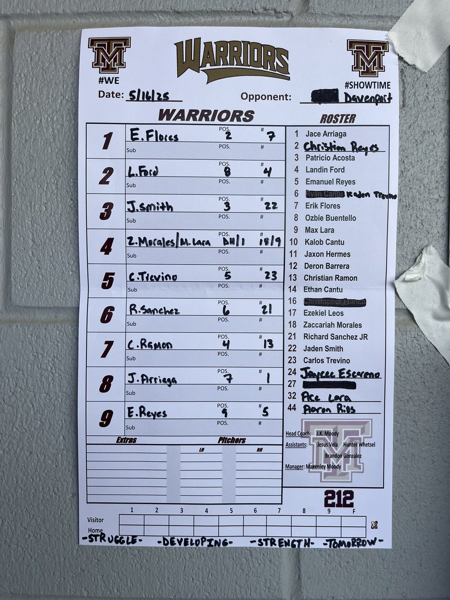 ⚾️GM 37⚾️ <a href="/TMWarriorBSBL/">WarriorBaseball_TM</a> vs Davenport #ShowTime 212 #WE <a href="/GameGrade/">GameGrade®</a>