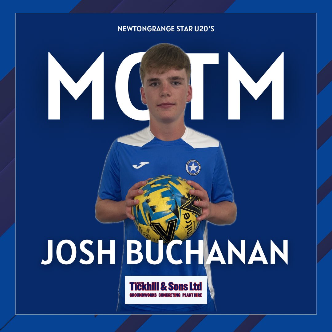 Nittenstar_u20s's tweet image. Tonight’s Newtongrange Star U20s MOTM- Josh Buchanan 🤩
This seasons top goalscorer bagged himself another 4 tonight as well as setting up another 3 to top off an excellent year in his first season at U20s!
Well Done Josh!!💙