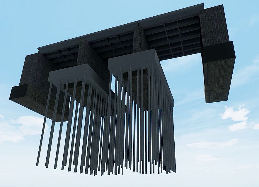 Struttura che si staglia contro un cielo azzurro con qualche nuvola sparsa……..
Quando la mente vola nei pensieri, si aprono finestre su mondi interiori. È come un viaggio senza mappa, un vagare tra ricordi che affiorano, progetti futuri che prendono forma, fantasie che danzano