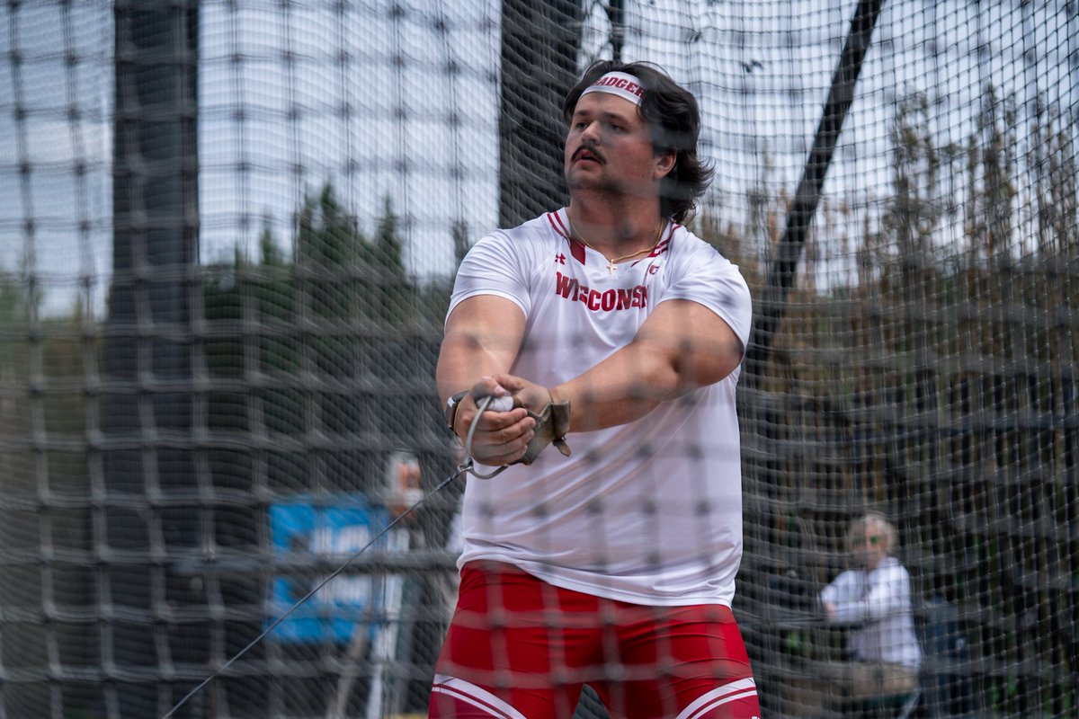 BadgerTrackXC's tweet photo. Now that’s a B1G throw!

Cole Hooper replaces himself as No. 5️⃣ in the Wisconsin record books with a throw of 216-11 (66.12m) in the hammer throw taking eighth place at the Big Ten Outdoor Championships. https://t.co/hgmrqD5Yn1