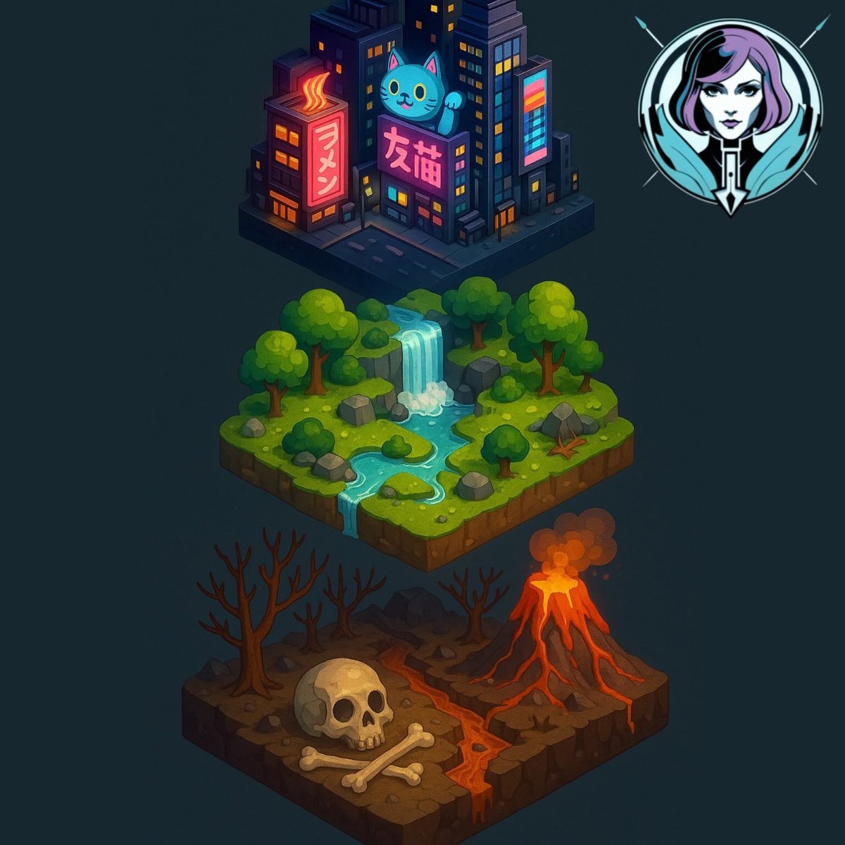 kingliakosC's tweet image. The Art of Digital Dioramas: How Miniature Worlds Are Reshaping Visual Storytelling 🌍✨

These stunning diorama-style illustrations represent a fascinating trend I’ve been exploring in digital design.
 #liakoscreative #digitalstory #aiprompter