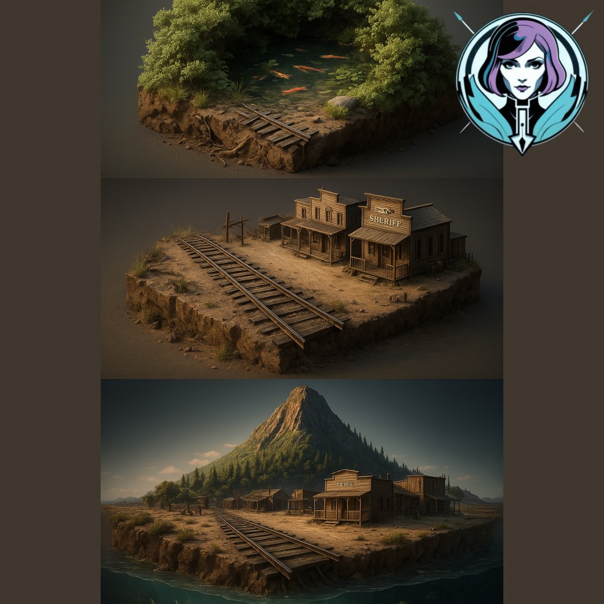 kingliakosC's tweet image. The Art of Digital Dioramas: How Miniature Worlds Are Reshaping Visual Storytelling 🌍✨

These stunning diorama-style illustrations represent a fascinating trend I’ve been exploring in digital design.
 #liakoscreative #digitalstory #aiprompter