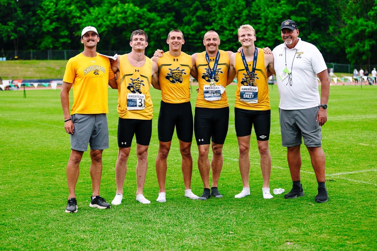 GoShockersTFXC's tweet photo. Great day to be a Shocker multi!

The men score2⃣5⃣ points in the decathlon!

🥇 Rikard Trogen Hedin
🥈 Hudson Bailey
5th - Luke Czarnecki
6th - Holden Atwood https://t.co/uELVeQwyNs