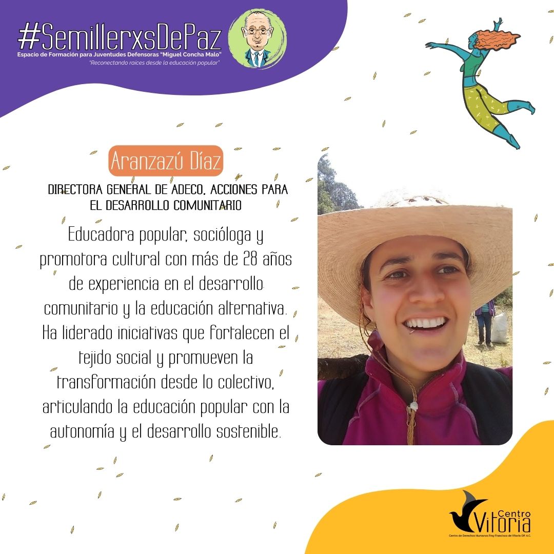 Aranzazú Díaz, directora general de  <a href="/adecoac/">Adeco AC</a>, abordaremos reflexiones y conoceremos sus experiencias para lograr que la #educacionpopular transforme realidades