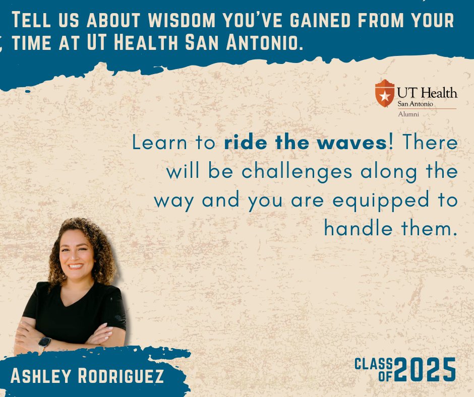 UT Health SA Alumni (@uthealthsalumni) on Twitter photo Caps off to you!🎓
Our next spotlight is ✨ Ashley Rodriguez✨, <a href="/UTHealthSA_SHP/">Health Professions</a> #Classof2025.
What’s next for Dr. Ramirez? She’s heading back home to California. Swipe➡️ to read more!🤗🧡
#makelivesbetter #countdowntograudation Caps off to you!🎓
Our next spotlight is ✨ Ashley Rodriguez✨, <a href="/UTHealthSA_SHP/">Health Professions</a> #Classof2025.
What’s next for Dr. Ramirez? She’s heading back home to California. Swipe➡️ to read more!🤗🧡
#makelivesbetter #countdowntograudation