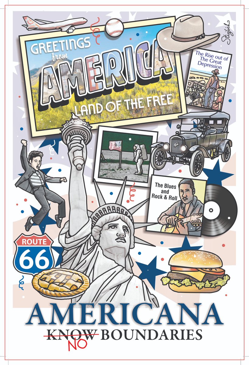 Americana captured! 🇺🇸🗽🎶 From Route 66 to Rock &amp; Roll, this image is pure American spirit.

Exploring the heart of the USA with George Magazine, featuring insights from great minds like Dave Blaze &amp; Gene Ho.

What piece of Americana speaks to you most? Let us know!