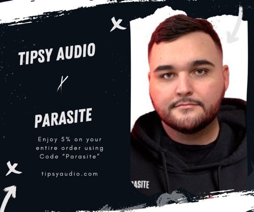 Parasite's tweet image. Happy to announce I’m now partnered with @TipsyAudio. If you want world class iems with an accurate and clear audio experience check them out. Use my code “Parasite” for a discount. Excited to get my hands on the new models. RT and like this tweet if you want a pair.