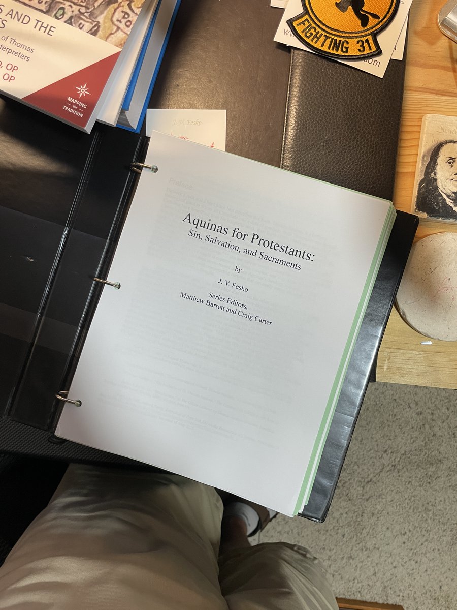 jvfesko's tweet image. Ok, I feel like Admiral Akbar after the Battle of Endor, tired! But I've finished a draft of my Aquinas for Protestants volume edited by @MattMBarrett and @CraigACarter1 and published by @crossway. Super excited to have a finished draft!