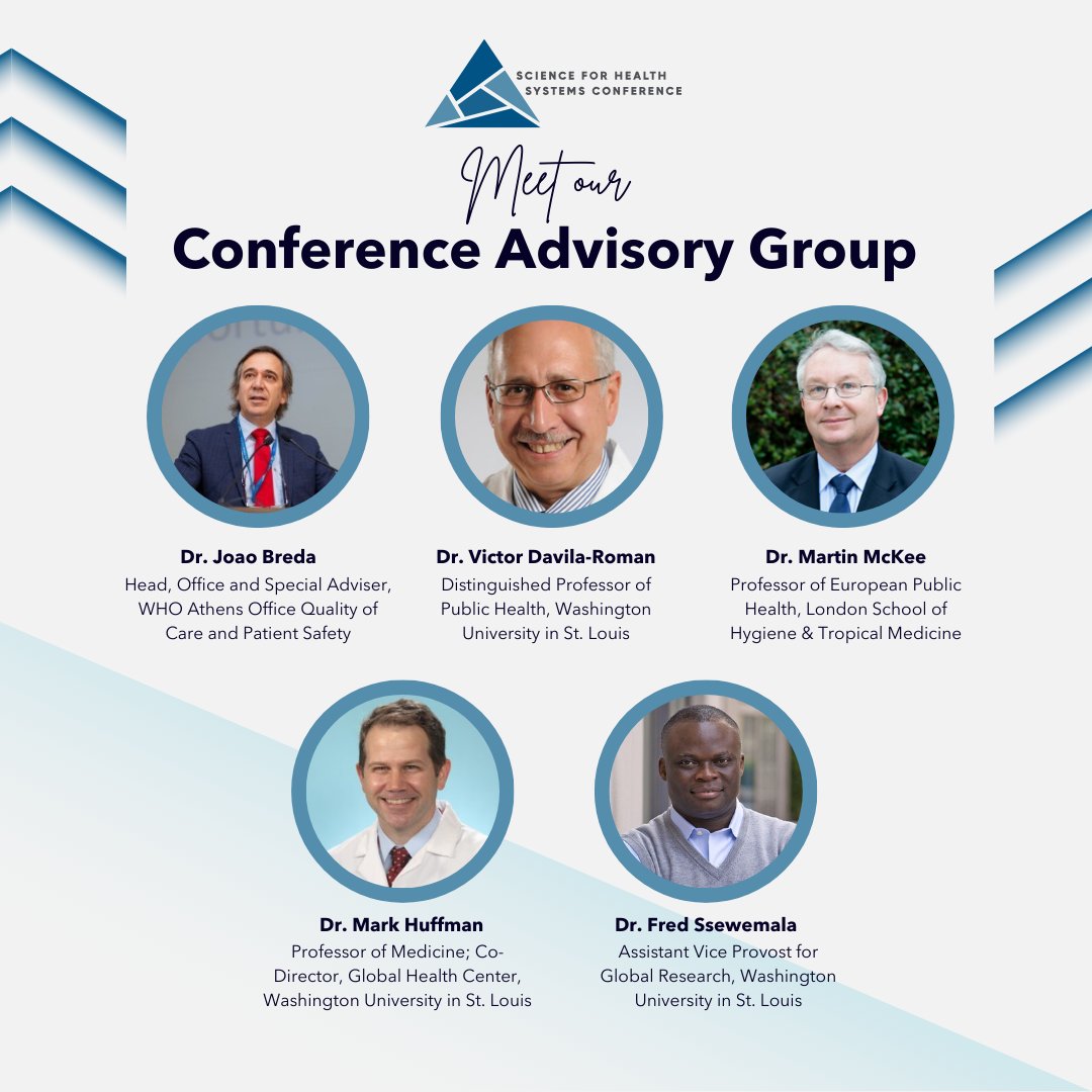 QuEST Network (@questglobalnet) on Twitter photo 🔹 Meet our #S4HS Conference Advisory Group #CAG🔹We’re honored to introduce the incredible leaders guiding the Science for Health Systems Conference 2025! scienceforhealthsystems.org/about/planning…
<a href="/Pattyjannet1/">Patty J. Garcia</a> <a href="/DrDPrabhakaran/">Dorairaj Prabhakaran</a> <a href="/rasanathan/">Kumanan Rasanathan</a> <a href="/romanxu/">Dong (Roman) Xu 徐东</a> <a href="/josepfigueras/">josep figueras</a> <a href="/JoaoBreda2/">João Breda</a> <a href="/WashU/">WashU</a> <a href="/wustl_impsci/">WashU Center for Dissemination and Implementation</a> 🔹 Meet our #S4HS Conference Advisory Group #CAG🔹We’re honored to introduce the incredible leaders guiding the Science for Health Systems Conference 2025! scienceforhealthsystems.org/about/planning…
<a href="/Pattyjannet1/">Patty J. Garcia</a> <a href="/DrDPrabhakaran/">Dorairaj Prabhakaran</a> <a href="/rasanathan/">Kumanan Rasanathan</a> <a href="/romanxu/">Dong (Roman) Xu 徐东</a> <a href="/josepfigueras/">josep figueras</a> <a href="/JoaoBreda2/">João Breda</a> <a href="/WashU/">WashU</a> <a href="/wustl_impsci/">WashU Center for Dissemination and Implementation</a>
