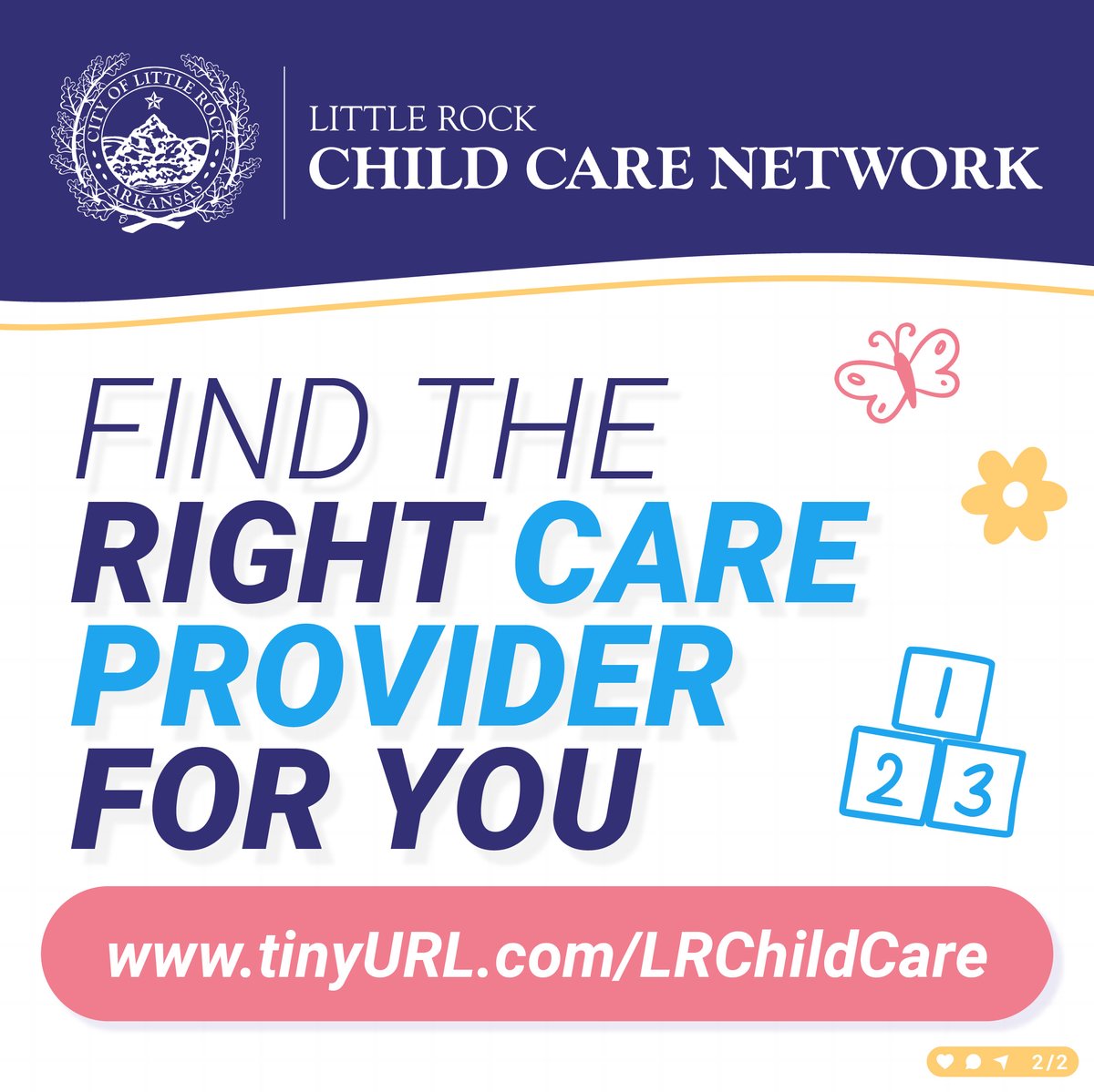We know finding child care can be a challenge so the LRCCN is here to aggregate participating child care providers to give residents an easy resource for finding the provider for them. 

tinyURL.com/LRChildCare
