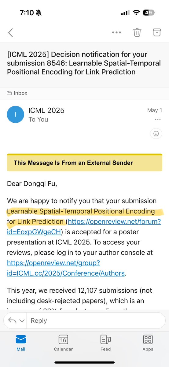 DongqiFu_UIUC's tweet image. Thrilled to have 3 #ICML and 1 #ACL accepted! Congrats all collaborators 🎉🎉🎉

Studying graph representation learning, multimodal alignment, and generative material design😄

Stay tuned🤔