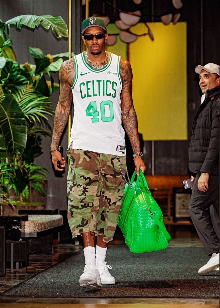 Torrey Craig rocking a Luke Kornet jersey to the Celtics Game 6 matchup tonight