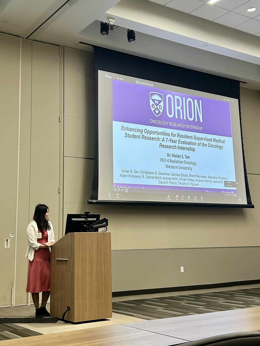 Vivian Tan MD (@drviviantan) on Twitter photo Thank you <a href="/roecsg/">ROECSG (Rad Onc Education Collab Study Group)</a> for the opportunity to present our ORION #research internship experience🔬
ORION connects medical students with resident mentors in writing a case report 📝
The program has mentored 51 medical students and produced 28 publications in the last 7 years!
#MedEd Thank you <a href="/roecsg/">ROECSG (Rad Onc Education Collab Study Group)</a> for the opportunity to present our ORION #research internship experience🔬
ORION connects medical students with resident mentors in writing a case report 📝
The program has mentored 51 medical students and produced 28 publications in the last 7 years!
#MedEd