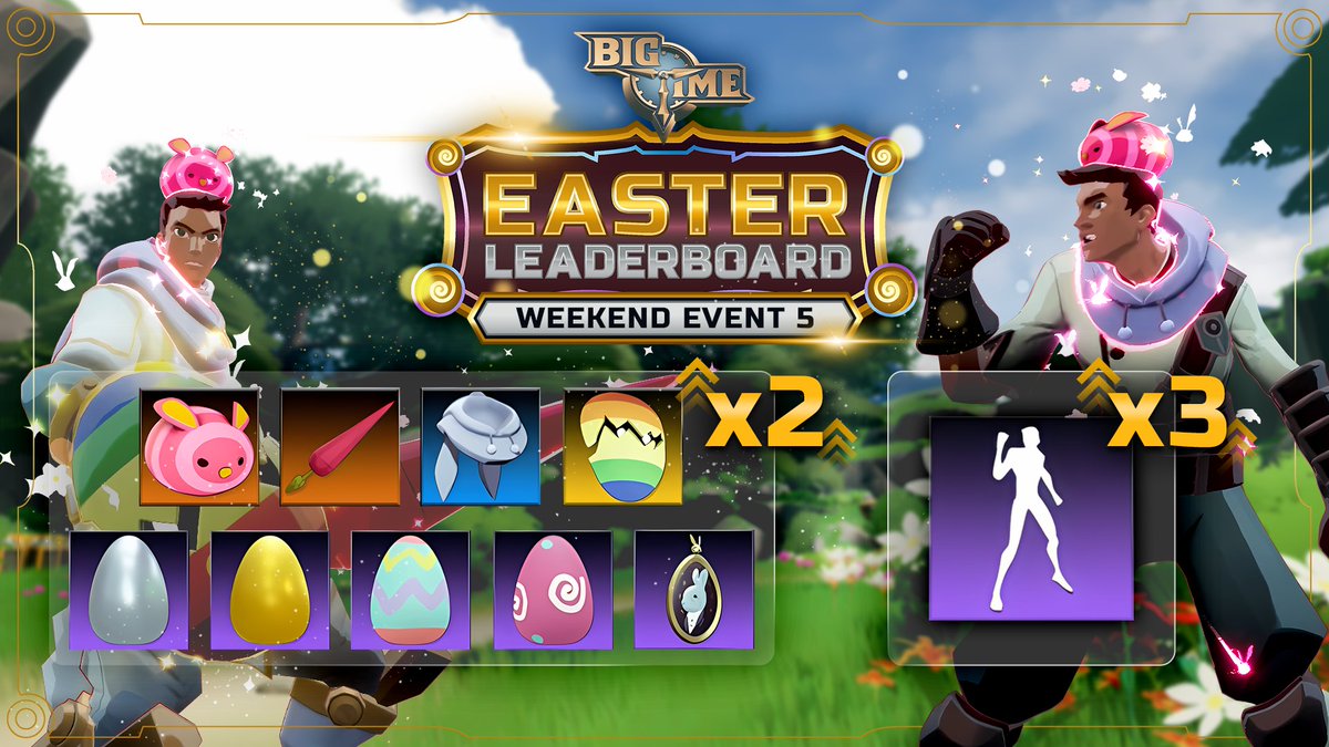 🌸🐰Easter Leaderboard Weekend Event #5🐰🌸

Crafting Rewards Weekend

🌟 Points for crafting each of the following Cosmetics are doubled!
🌼 Skybound Flophood (Rare)
🌼 Pinkbloom Eggbringer, Fluffridge’s Chosen (Legendary)
🌼 Searrot, Fury Of The Gilded Patch (Legendary)
🌼