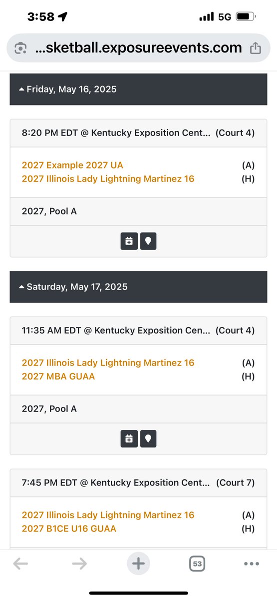 Here’s my schedule for Kentucky!! 
<a href="/LadyLightningIL/">IL Lady Lightning</a> <a href="/PGHAkeem/">Akeem Webb</a>