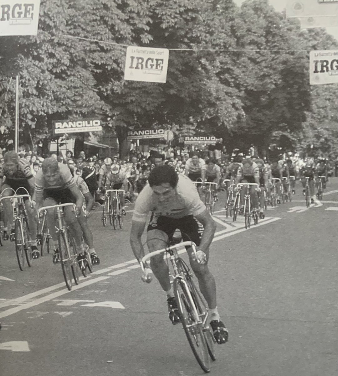 Giuseppe Saronni taking one of three stage wins plus the overall at the 1983 Giro d’Italia.
