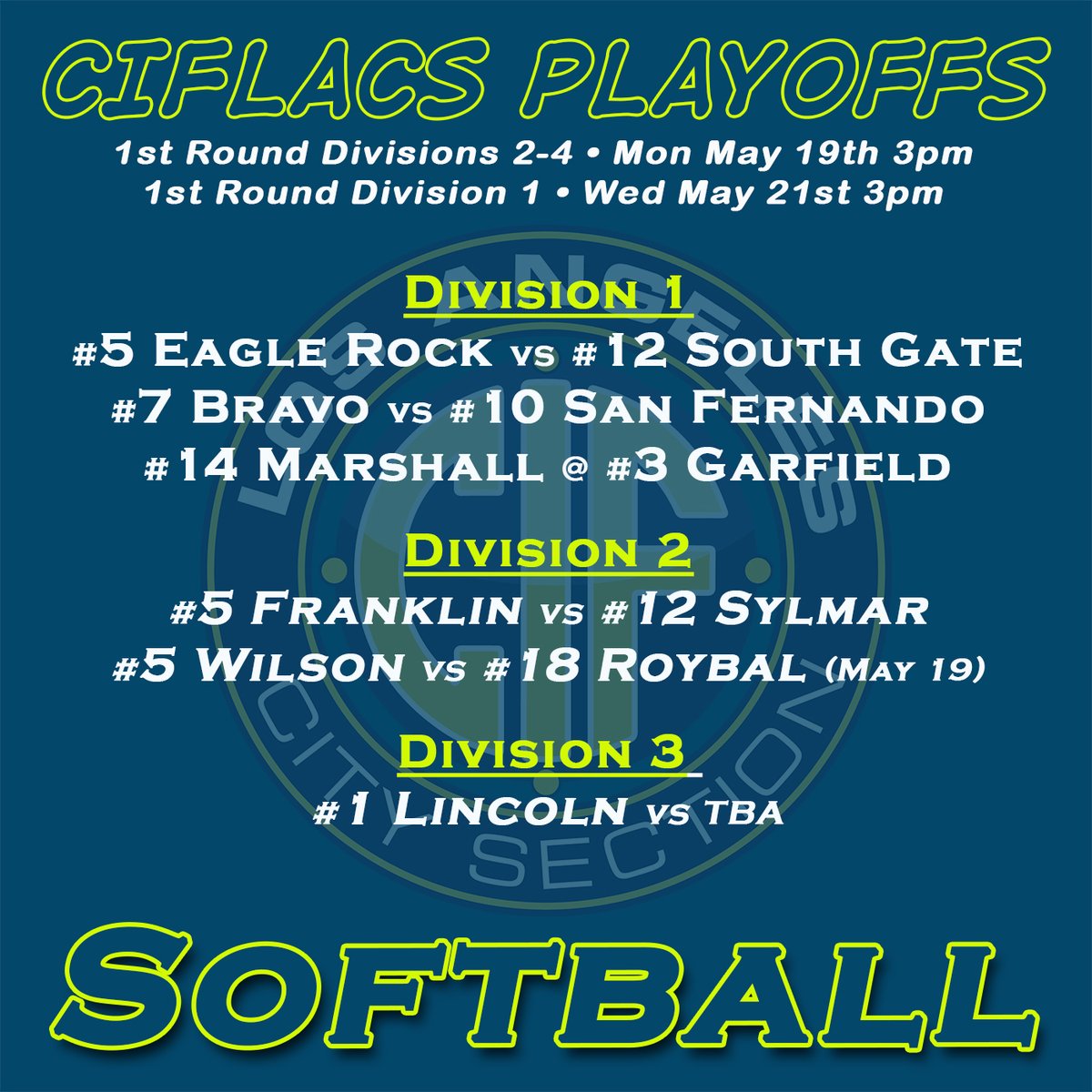 CIFLACS Softball Playoffs