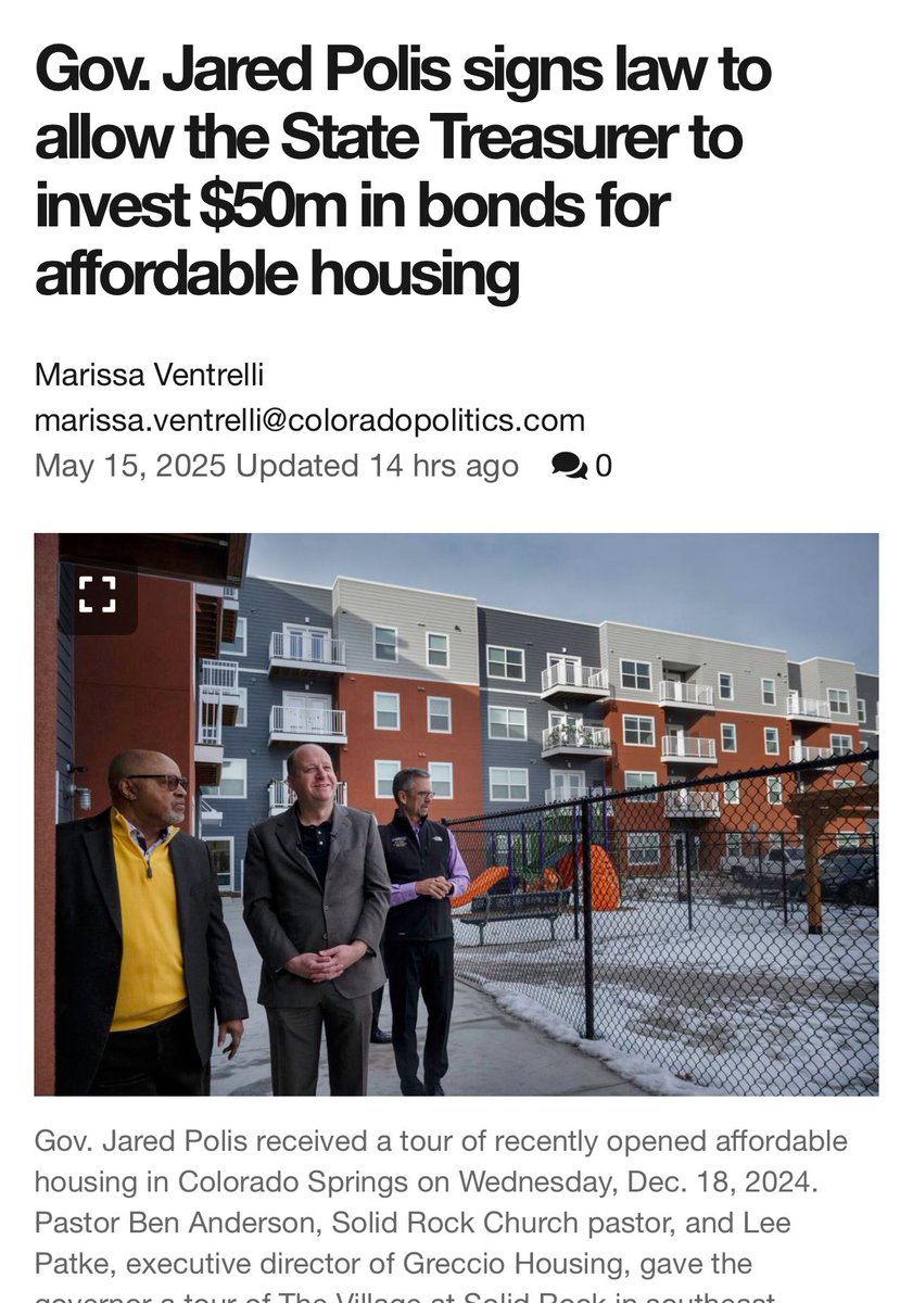 🏠 MORE AFFORDABLE HOME OWNERSHIP! 🏠

<a href="/GovofCO/">Governor Jared Polis</a> came to SD8 to sign into law my blll that will help lower consntructuon costs for starter homes. This will help build hundreds of affordable homes for Coloradans. 

Thank you to everyone who helped make this bipartisan bill happen!
