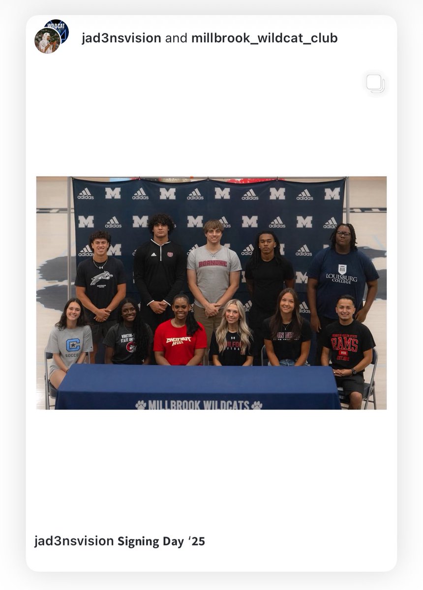 Millbrook Athletics tweet media