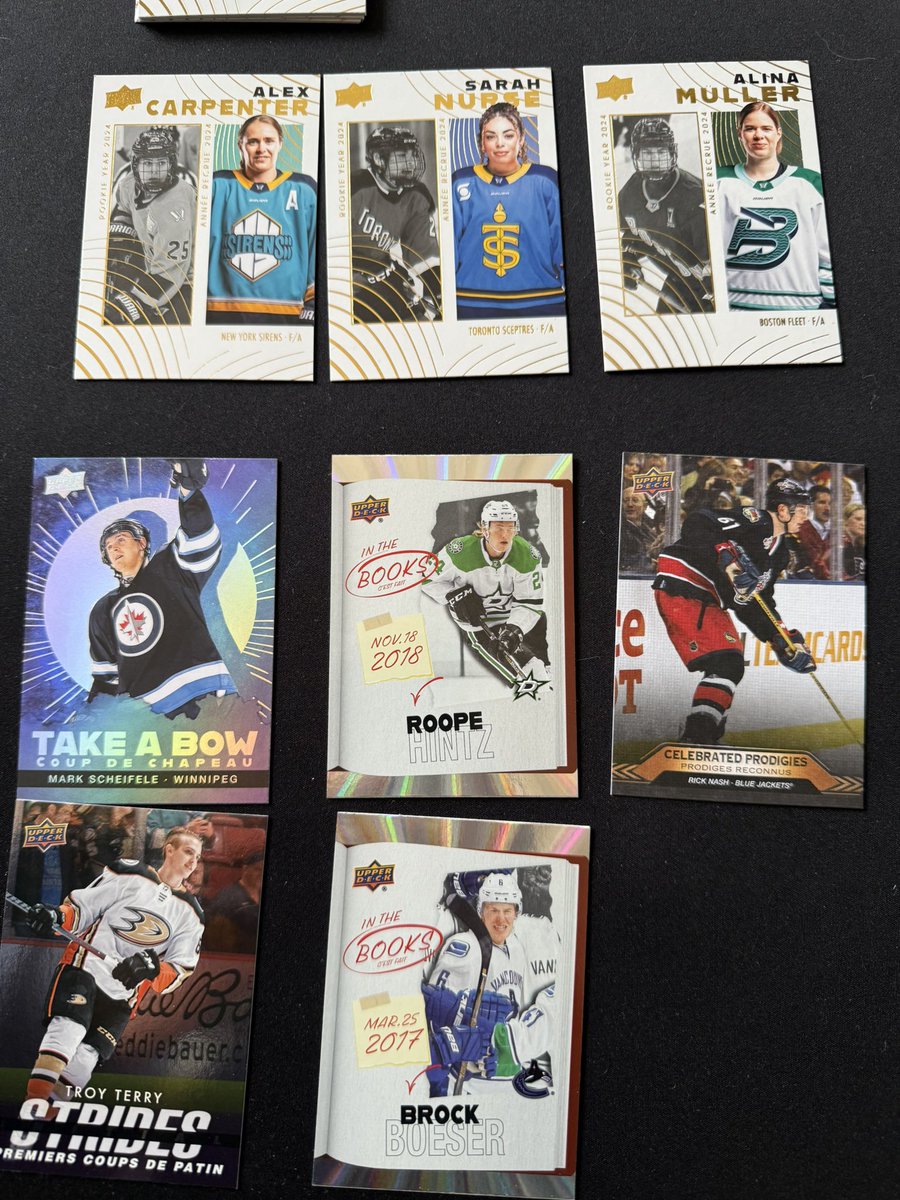 Thank you so much <a href="/Darkjed25684073/">Darkjedi</a>!  My daughter is pumped that there were 3 PWHL cards!!