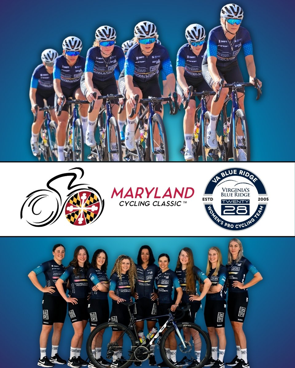 We’re thrilled to welcome Virginia’s Blue Ridge TWENTY28 to the inaugural women’s edition of the Maryland Cycling Classic! 

With Olympic dreams and powerhouse talent, this team has been a driving force in women’s cycling for 20 years!

#MCC25 #MDSportCorp