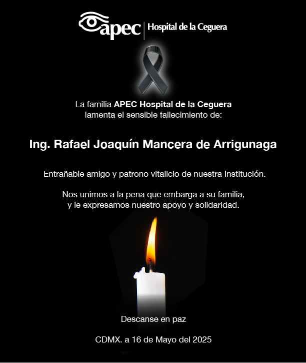 Con profundo pesar, APEC informa el sensible fallecimiento de nuestro estimado amigo y patrono Ing. Rafael Joaquín Mancera, pilar fundamental en el desarrollo y crecimiento de nuestra institución. Nos unimos al dolor de su familia. Descanse en paz.