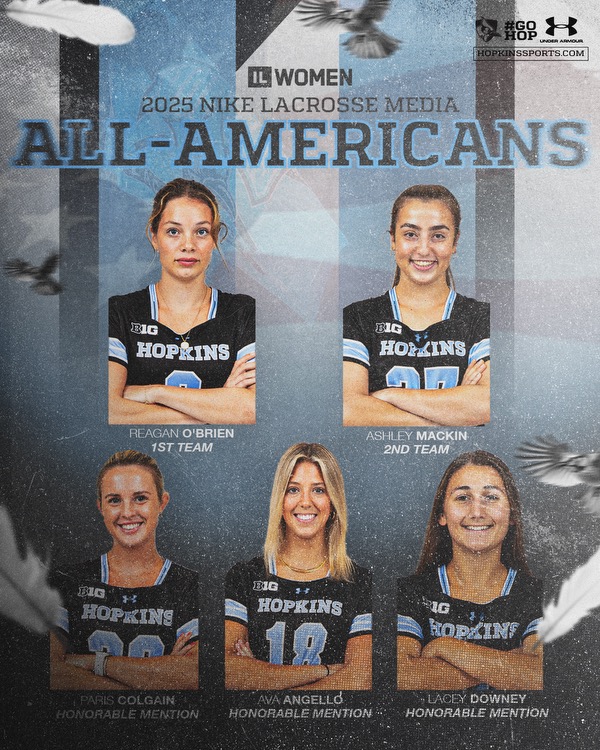 Five Blue Jays Named Nike Media All-Americans
#BlueJayLacrosse #GoHop
hopkinssports.com/news/2025/5/16…