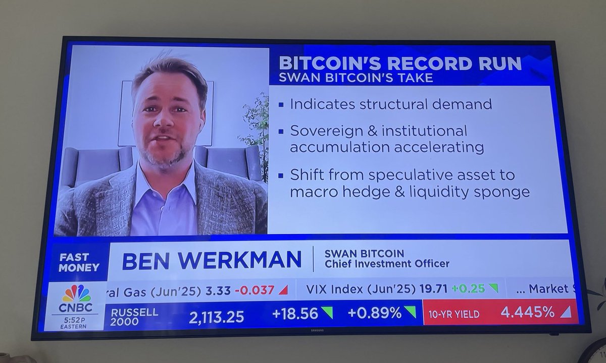 Out of the basement, onto CNBC!!!

Congrats, @BenWerkman