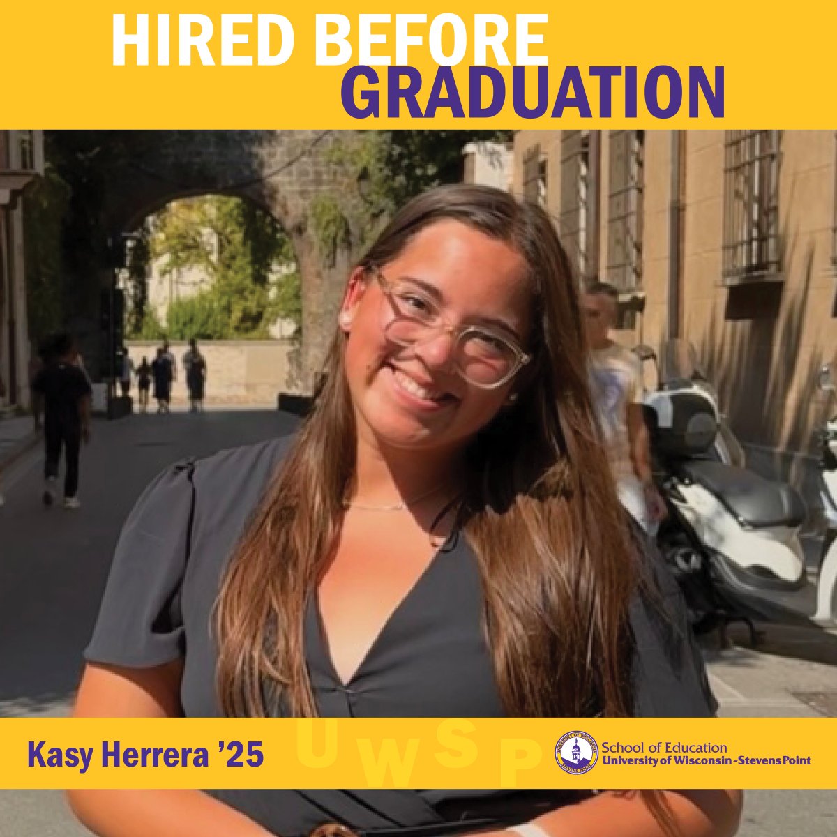 UW-Stevens Point CPS (@uwspcps) on Twitter photo #HiredPointers: Kasy Herrera ’25 | Elementary Education (@uwspeducation) | Magee Elementary (<a href="/tr_schools/">TR Public Schools</a>) - Two Rivers, Wis. | 4th Grade Teacher #UWSPeducationhired #UWSP #HiredPointers: Kasy Herrera ’25 | Elementary Education (@uwspeducation) | Magee Elementary (<a href="/tr_schools/">TR Public Schools</a>) - Two Rivers, Wis. | 4th Grade Teacher #UWSPeducationhired #UWSP