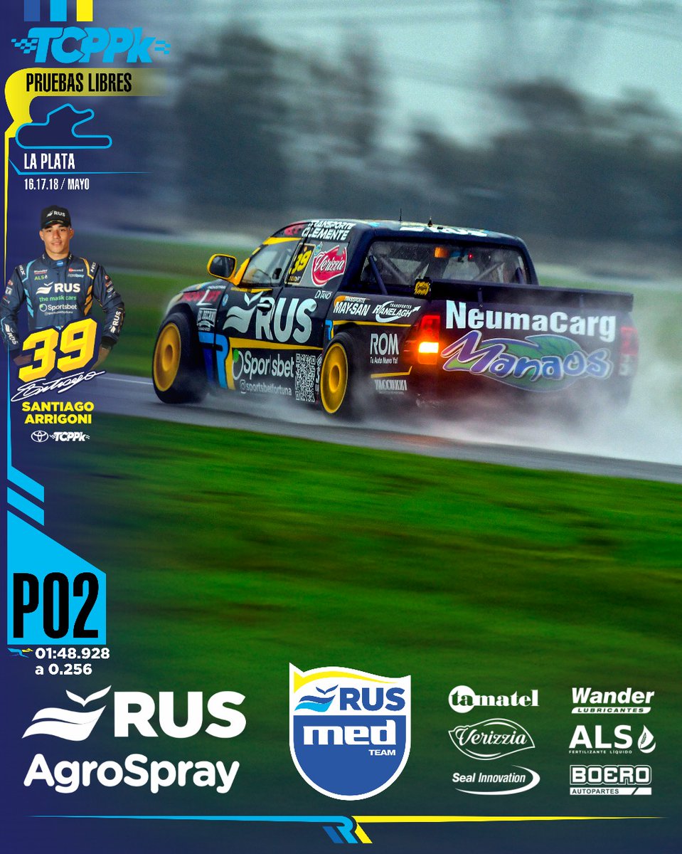 Rus Med Team (@rusmedteam) on Twitter photo ✅️ PRUEBAS LIBRES
#TCPK #TCPPK
✔️ <a href="/tobiasmartiinez/">Tobias Martinez</a>
✔️ <a href="/Sanarrigoni/">sān</a>
🔷 <a href="/consultoramed/">Consultora Med</a>
<a href="/mauromedina74/">Mauro Medina</a>
@cruzzettiracing
<a href="/carlos_serpero/">Carlos Serpero</a>
💙 #MasQueUnEquipo
<a href="/ruseguros/">ruseguros</a>
<a href="/RUSDeportes/">RUS Deportes</a>
<a href="/AgroSprayAR/">AgroSpray</a>
<a href="/WanderLub/">Wander Lubricantes</a>
<a href="/Exintrader/">Exintrader SA</a>
<a href="/AgriLiquid/">Agri Liquid Solutions Argentina</a>
#Verizzia
#SealInnovation
#Boero ✅️ PRUEBAS LIBRES
#TCPK #TCPPK
✔️ <a href="/tobiasmartiinez/">Tobias Martinez</a>
✔️ <a href="/Sanarrigoni/">sān</a>
🔷 <a href="/consultoramed/">Consultora Med</a>
<a href="/mauromedina74/">Mauro Medina</a>
@cruzzettiracing
<a href="/carlos_serpero/">Carlos Serpero</a>
💙 #MasQueUnEquipo
<a href="/ruseguros/">ruseguros</a>
<a href="/RUSDeportes/">RUS Deportes</a>
<a href="/AgroSprayAR/">AgroSpray</a>
<a href="/WanderLub/">Wander Lubricantes</a>
<a href="/Exintrader/">Exintrader SA</a>
<a href="/AgriLiquid/">Agri Liquid Solutions Argentina</a>
#Verizzia
#SealInnovation
#Boero