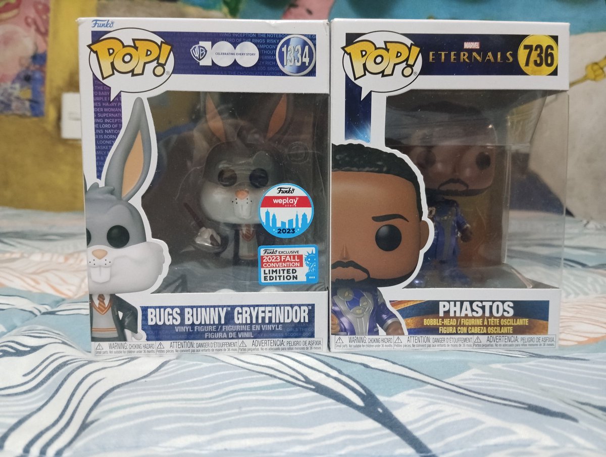 luis1201_arturo's tweet photo. Estรกs son mis nuevas figuras Funko Pop de Bugs Bunny y Phastos.
#LooneyTunes #BugsBunny #Eternals #Phastos @AlfonsoObregonI @ErickSelim #WarnerBros #Marvel https://t.co/C5kl7c82uC