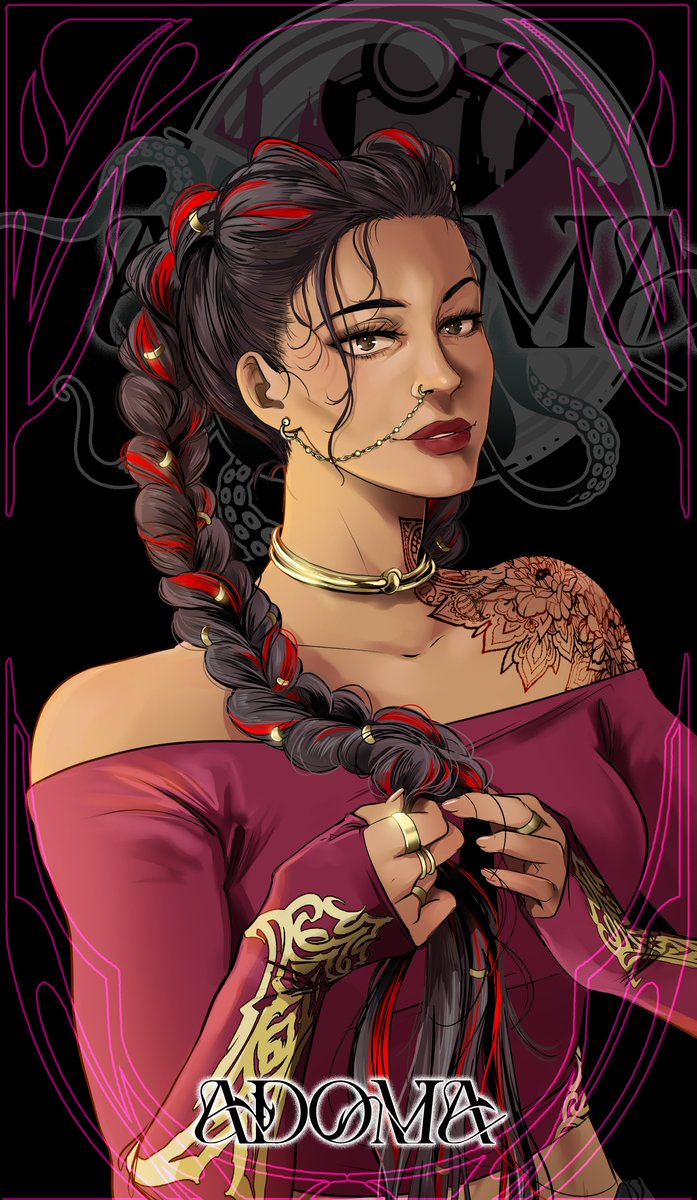 Nakkuchan's tweet photo. Aquí tenéis a la encantadora Ishani Rao-Kapoor, ilustrada por las manos mágicas de @ArtSoritha ❤️ Espero que haya estado a la altura del hype que he generado estos días!!! A mi esta muchacha ya me ha calado fuertísimo. Se viene tremendo viaje... #ADOMA #ADOMASpoilers https://t.co/Ai9BvCiQEh