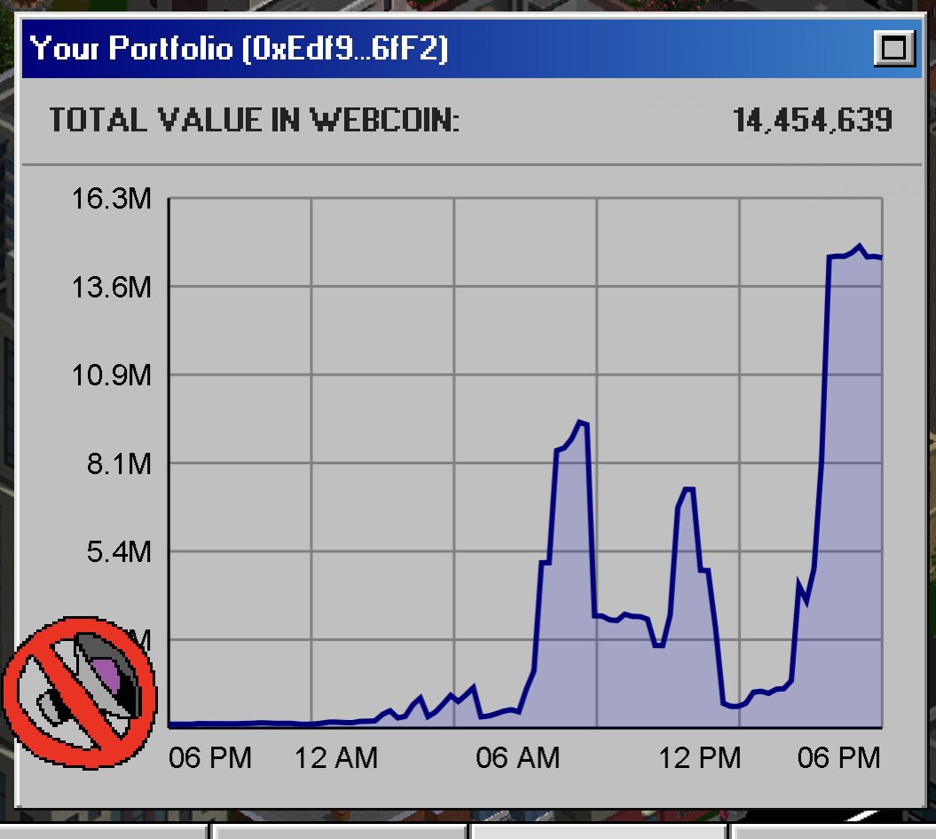Atleast in Webcoin I have millions…
