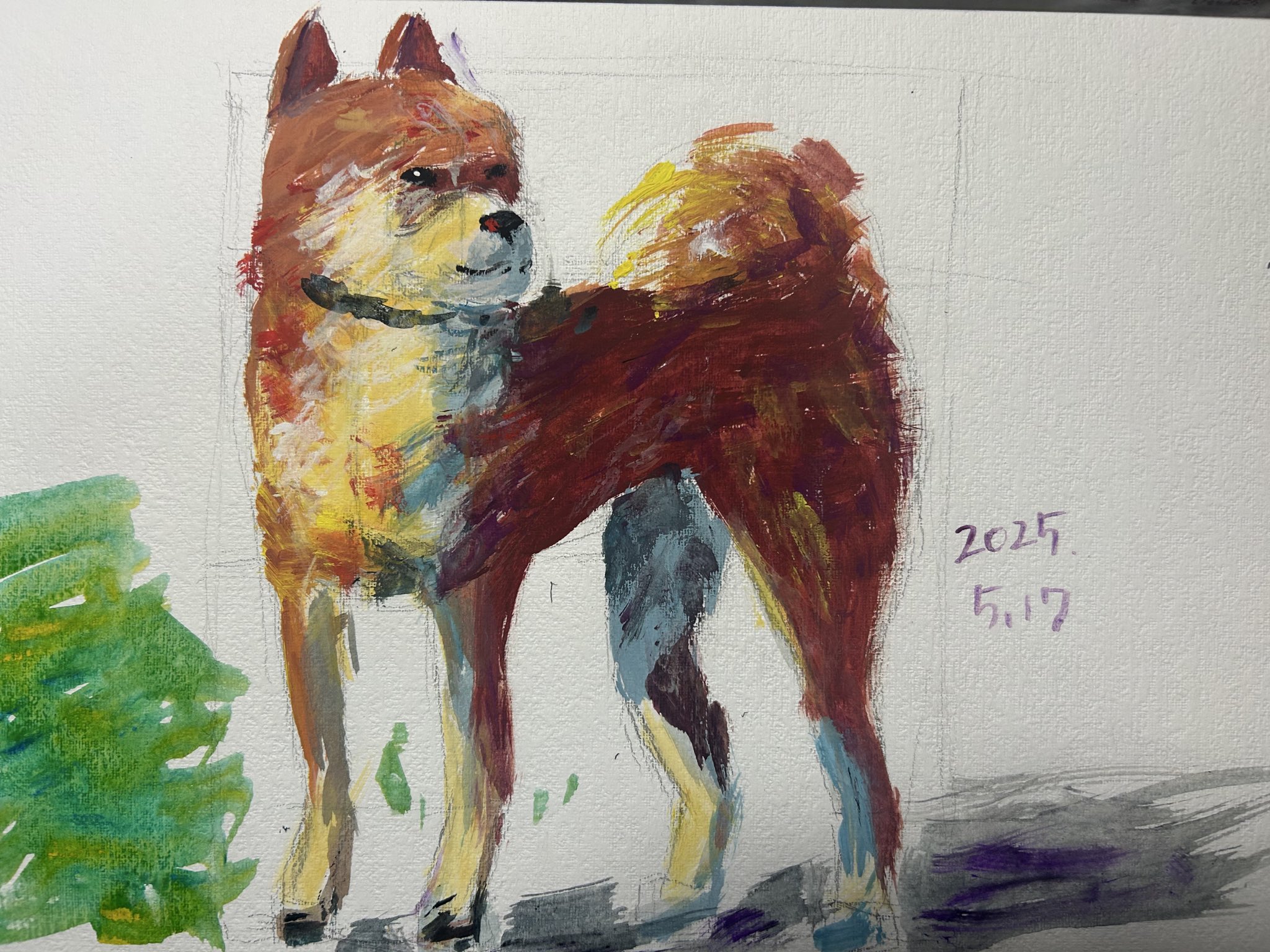 犬　絵 c9f57727718ca4dc41e522f3a6829d